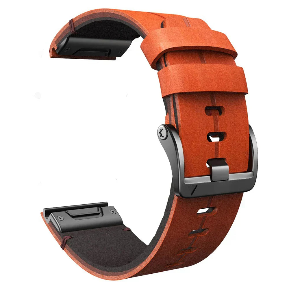 Cinturino Quick-Fit | 22mm (Vera pelle e titanio) - 2 colori