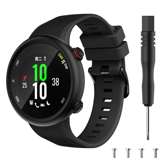 Cinturino | Modello 6 (silicone) - Nero