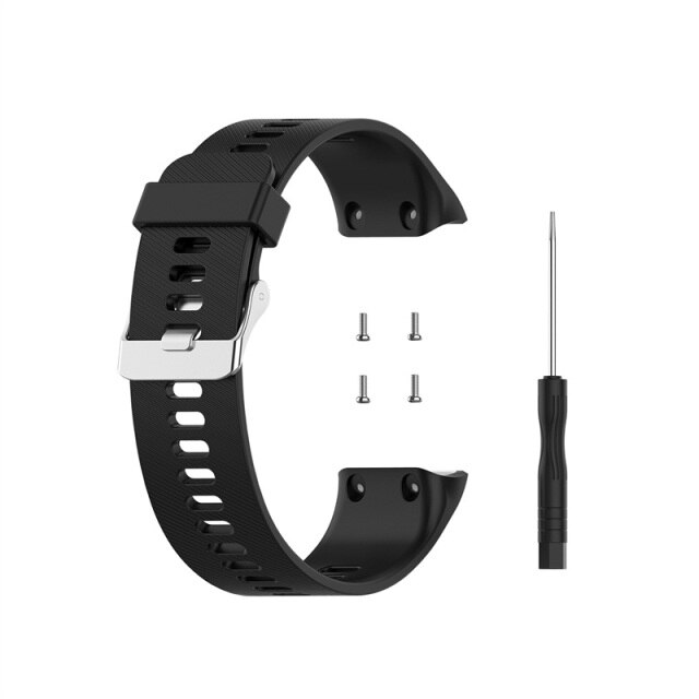 Cinturino | Modello 4 (silicone) - Nero
